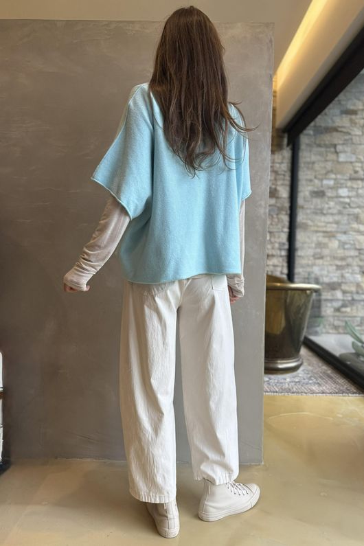 Conrad Layer Knit Aqua